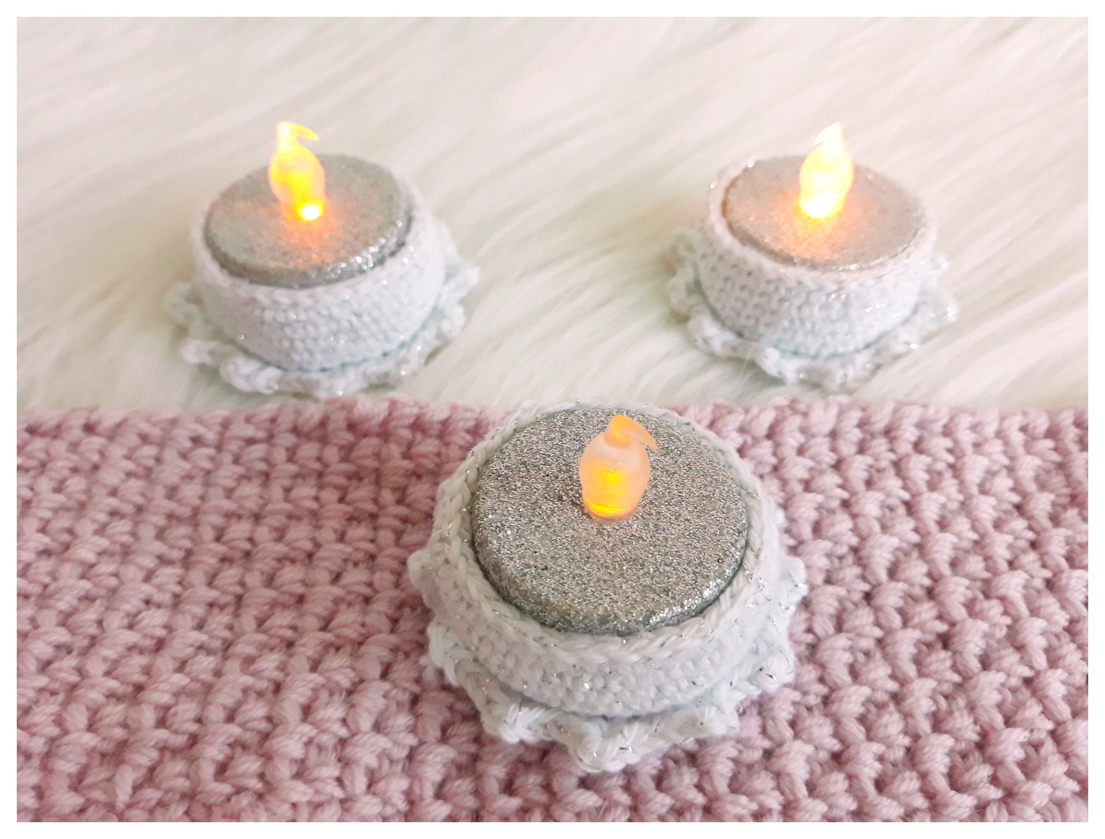 Blog-Inhaltsbild für 'Kerze für einen Adventskranz, kostenlose Häkelanleitung'